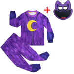 Uus Halloweeni Naeratavad V&auml;ikesed Olendid Cosplay Kost&uuml;&uuml;mid Tegevus H&uuml;pe S&uuml;gis&uuml;likond Karneval Lapsed CATNap Cosplay Kost&uuml;&uuml;m Naeratavad V&auml;ikesed Olendid 120CM&CATNap purple