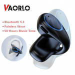 VAORLO k&otilde;rvaklambriga &uuml;he k&otilde;rvaklapi valutu kulumine 50 tundi muusikaaeg HiFi madala lantentsusega k&otilde;rvaklapp mikrofoniga Bluetooth 5.3 peakomplekt must