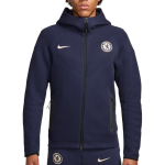 Nike Chelsea FC Tech Fleece Windrunner Meeste Nike Jalgpalli T&auml;is-t&otilde;mblukuga Huppar FZ4175-452 S black