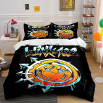 Blink-182 Logo Voodipesukomplekt  Voodipesu Tekikoti Komplekt Tekikott Padjap&uuml;&uuml;rid  (1 * Tekikott 2 * Padjap&uuml;&uuml;ri, ilma tekita) 135x200cm