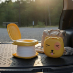 Kokkupitettav auto potta ruumis&auml;&auml;stlik noorukireisitualett kergesti puhastatav kaasaskantav laps jaoks Orange Hard Pad
