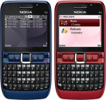 Renoveeritud Nokia E63 Avatud QWERTY 3G WIFI Bluetooth FM-raadio Originaalsed Mobiiltelefonid punane