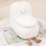 Kawaii WC-kott Inimkujuline M&auml;nguasi T&auml;idisega Kakapaberirull Pl&uuml;&uuml;sist Naeratav Jalgadega Rekvisiit Dekoratsioon Kingitus