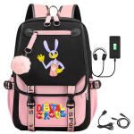 Digitaalne Tsirkus Digitaaltsirkus Lisatarvik Seljakott &Otilde;pilase Koolikott Saada Karvapall Digital circus backpack gray