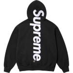 Supreme FW24 N&Auml;DAL3 Satiinist Appliqu Kapuutsiga Dressipluus logo Unisex SUP-FW24-051 XL black