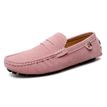Moodne Punk stiilis Suede Nahast Meeste Mokassiinid Mugavad Slip-on S&otilde;idujalatsid Pehme Tald Mehelik Mokassiinid K&auml;sit&ouml;&ouml;na Valmistatud V&auml;rvilised Peokingad 36 sinine