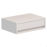 Kohvitopsi hoiukarp Mitmeotstarbeline sahtlikorraldaja Lihtne puhastada 37-26-9 Short 1-drawer white