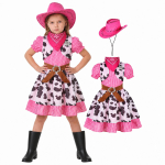 Laste L&auml;&auml;ne-Kauboi Kost&uuml;&uuml;m Halloween Kauboi Riidekomplekt Peoetendusteks ja Cosplayks S roosa