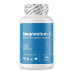 Magneesiumikompleks (Tsitraat, Malaat, Bisgl&uuml;tsinaat) &ndash; 190 kapslit | Une, energia ja lihaste taastumise tugi 1pack