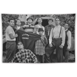 Vaip Vatos Locos Forever Blood In Blood Out Au-teemaline Vaip | Vintage Must-Valge Filmiposter Kunstitr&uuml;kk 98&times;71inch/250*180cm