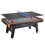 VEVOR 3-in-1 Kombineeritud M&auml;ngulaudade Komplekt 2m &Otilde;huhoki Lauatennis S&ouml;&ouml;gilaud, Ruumis&auml;&auml;stlik Pere M&auml;ngutoa Meelelahutuseks 203.5 x 109.5 x 81.2 cm