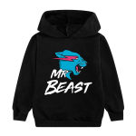 Moodne ja Kena MR BEAST Multikate Anime Prindiga Poiste ja T&uuml;drukute Hupparid S&uuml;gis ja Talv Lastevanemate-laste R&otilde;ivad Huppari 120 black
