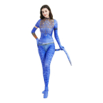 Laste Halloweeni Cosplay Kost&uuml;&uuml;m Unisex Poistele T&uuml;drukutele Pikkade Varrukatega T-s&auml;rk Ja P&uuml;ksid Komplekt Peokost&uuml;&uuml;m Peole Karnevalile P&uuml;hadeks adult 190cm blue