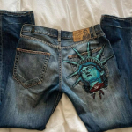 Y2k 2000ndad Vabadussammas Teemandid Teksap&uuml;ksid Vabaaja Denim P&uuml;ksid K&otilde;rge V&ouml;&ouml;koht Sirge Lai Jalg Teksap&uuml;ksid Harajuku Vintage Naiste R&otilde;ivad S gray