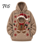 Talvine soe fliisist topp J&otilde;uludeks Lemmiklooma kandekott Kapuutsiga Naistele Meestele, Pullover J&otilde;uludele Armastajale Kingikott V&auml;ikestele Kassidele Koertele, 2XL gray