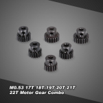 ZD Racing M0.53 17T 18T 19T 20T 21T 22T metallist hammasratas mootori k&auml;ik 1/10 RC jaoks must