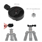 60 mm alumiiniumsulamist kiirkinnitusplaadi klamber 3/8-tolline 1/4-tollise adapteriga / mullitasemega
