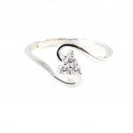 Bague Argent 'C&acirc;lin' Blanc 54 valge