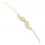 Les Tr&eacute;sors De Lily [L5153] &ndash; valge  Moustache  h&otilde;bedane k&auml;ev&otilde;ru valge