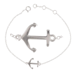 Les Tr&eacute;sors De Lily [Q8915] - h&otilde;bedane k&auml;ev&otilde;ru 'Ancre Marine' h&otilde;bedane (roodiumiga kaetud) - 15x10 mm h&otilde;be