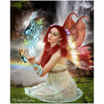 5D teemantmaal t&auml;ispuur ristpistes liblikhaldjas Teemantikandiga kivide kaunistus 20X30CM