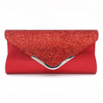 Naiste retro-nahast &otilde;htune sidur eemaldatavate kettidega rihmaga &otilde;htus&ouml;&ouml;gikott litritega 25*12*5cm punane