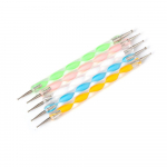 K&uuml;&uuml;nte t&auml;ppimise t&ouml;&ouml;riist 5 tk, 2-suunaline t&auml;ppimispliiatsi t&ouml;&ouml;riist k&uuml;&uuml;nekunsti ots Dot Paint manik&uuml;&uuml;ri komplekt 5 suuruses t&auml;ppimist&ouml;&ouml;riistade komplekt k&uuml;&uuml;nte kunsti jaoks 5pcs