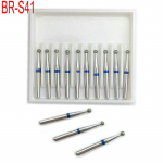 10 tk hambaravi teemanthammaste keskmise suurusega FG 1,6 mm sobivad kiire k&auml;siinstrumendiga hammaste poleerimist&ouml;&ouml;riist BR-S41