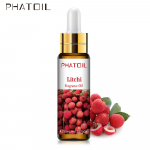 PHATOIL 10ML Pineapple Pear Grape Kiwifruit Fruit Fragrance Oils for Diffuser Aroma Healthy Calming Air Fresh Care DIY Fruit Perfume Litchi+dropper