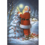 5D koomiksite teemanttikandid J&otilde;uluvana DIY T&auml;is&uuml;mmargune puur Teemantmaaling Rhinestones Soodus Teemantmosaiikkingitus Full Round 15x20CM