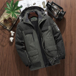 Kaubam&auml;rk Winter Parkas meeste soe paks tuulekindel jope Meeste kvaliteetne mitmetaskuline kapuutsiga mantel Meeste veekindel v&auml;lisriided M -9xl L