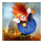 3D-teemanttikandid maalid ristpistega &uuml;mmargused kivist maalid inglihaldjad Full Round 20x20CM