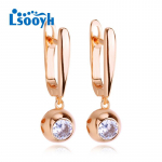 LSOOYH Clip K&otilde;rvar&otilde;ngad Roosa kullav&auml;rvi Moodne k&otilde;rvar&otilde;ngas Naistele Liblikas kuubik tsirkooniumoksiidist &otilde;&otilde;nes pikad k&otilde;rvar&otilde;ngad Ehted A