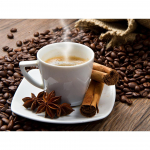 5D DIY Teemantmaaling Kohv &uuml;mmargune Teemanttikandid Ristpistes Kits Kirikivi Kunst Pilt Mosaiik Kodukaunistus Full Round 20x30CM