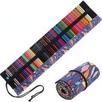 36/48/72 V&auml;rvilised pliiatsid t&auml;iskasvanutele m&otilde;eldud v&auml;rvimisraamat Professionaalne v&auml;rvimisjoonistuskomplekt Kunst V&auml;rvimispliiatsid rullikeeratava l&otilde;uendikotiga Kunstnik &otilde;pilased joonistavad 72 pencil and woven canvas pencil wrap mitmev&auml;rviline