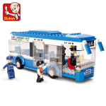 238PCS City-seeria &uuml;hekorruselised bussimudelid, tellised isetegemise m&auml;nguasjad, harivad ehitusploki m&auml;nguasjad lastele