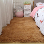 Roosa vaip T&uuml;drukutele Pulstunud lastep&otilde;rand Pehme matt elutoa kaunistus teismeliste uksematt P&otilde;hjamaade punased kohevad suured vaibad 50x80cm Doormat khaki