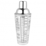 1 tk klaas&scaron;eiker koos skaalaga roostevabast terasest 400 ml &scaron;eikiriba kokteiliga k&auml;si&scaron;eiker joogimahla kodu k&ouml;&ouml;giriistade t&ouml;&ouml;riist 201 stainless steel