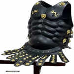 Muscles jakk Spartan kost&uuml;&uuml;m must viimistlusega rooma terasest JCT19