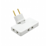 1 tk p&ouml;&ouml;rdpistiku muundur &Uuml;ks kolmest 180-kraadine pikenduspistik Mitme pistikuga mini &uuml;li&otilde;huke juhtmevaba pistikupesa adapter EU Plug valge