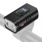 Jalgrattavalgusti LED jalgratta esituli USB laetav jalgrattavalgusti veekindel hoiatuslamp must