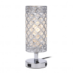 Tomshine Crystal &ouml;&ouml;lauavalgusti dekoratiivne lauavalgusti kahe USB-laadimispordiga, moodne EU Plug