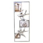Les Tr&eacute;sors De Lily [A1188] - XXL metallist kaunistus - h&otilde;bedane  Hirondelles  segadus - 74x29x3 cm h&otilde;be