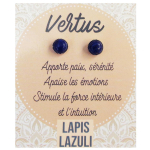 Les Tr&eacute;sors De Lily [R2126] &ndash; Mineralia lapis lazuli k&otilde;rvar&otilde;ngad &ndash; 6 mm sinine