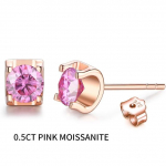 Moissanite k&otilde;rvar&otilde;ngad naistele 18k roosikullaga kaetud h&otilde;be D v&auml;rvi Vvs1 &uuml;mmargused moissanite teemantk&otilde;rvar&otilde;ngad emadep&auml;eva ehted