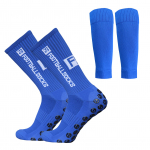 Libisemisvastased jalgpallisokid ja s&auml;&auml;revarrukad v&auml;ljas Sport Jooksmine Stretch Sokid Sportlik jalgpall sinine
