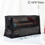 1 tk naistele meestele vajalik kosmeetikakott, l&auml;bipaistev reisikorraldaja, mood V&auml;ikesed suured mustad tualett-tarvete kotid meigikott