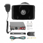 200 W 9-tooniline auto valju hoiatusalarm Professionaalne h&auml;daabi sireeni sarvekomplekt elektrooniline PA-s&uuml;steem koos