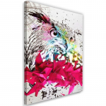 L&otilde;uenditr&uuml;kk Colorful Owl Abstract 40x60 mitmev&auml;rviline