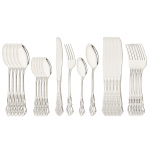 24 tk 6 l&auml;&auml;nep&auml;rase roostevabast terasest s&ouml;&ouml;giriistade komplekti l&auml;ikiva vikerkaare jaoks. Noad Kahvlid Lusikad Teelusikad Peolauan&otilde;ude komplekt h&otilde;be